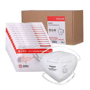 119元 霍尼韦尔（Honeywell）口罩 KN95级别 H950V防雾霾防尘 防花粉 25只/盒