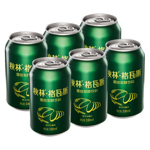 9.9元  秋林 格瓦斯 发酵饮料 330ml*6听装