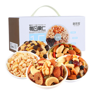 24.9元包邮  新农哥 每日坚果零食大礼包420g