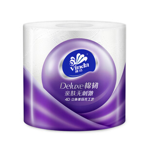 1元  维达(Vinda) 卷纸 棉韧系列4层150g*1卷卫生纸