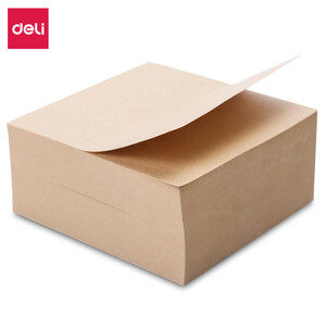 8元  得力(deli)400张98*98mm简约牛皮纸便筏本