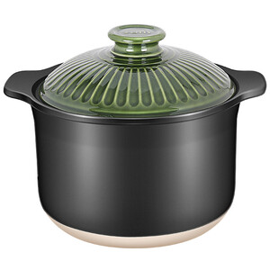 99元包邮 VATTI 华帝 T5504 陶瓷炖煲 5.5L 绿色