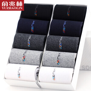 21.84元包邮  YUZHAOLIN 俞兆林 Y1T8Z20211 男士棉袜 混色10双装 *2件