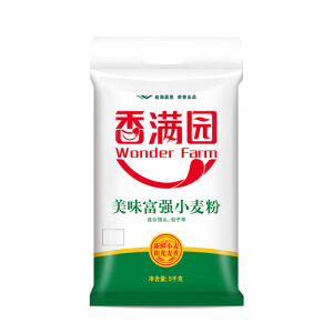 17.9元 香满园 家用 中筋面粉 美味富强小麦粉5kg