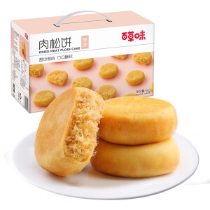25.9元  百草味 原味肉松饼1000g/箱