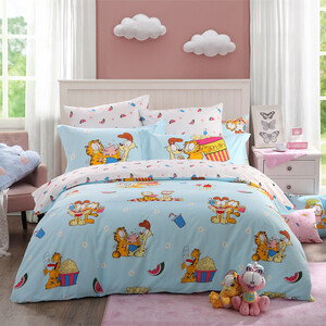 199元包邮  Dohia 多喜爱 加菲猫之萌动时刻 纯棉四件套 （1.5米 ）