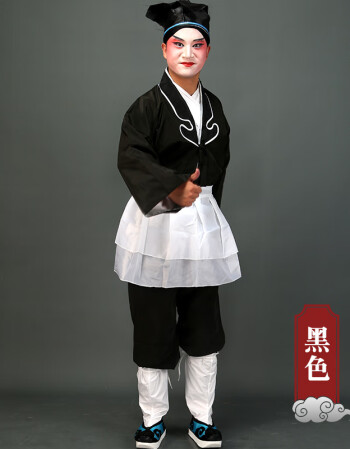 北方虎店小二古代演出服京剧戏曲茶衣店小二演出服装秦香莲小孩娃娃衣