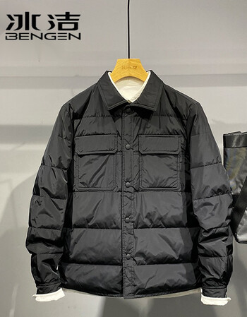 服饰内衣>男装>羽绒服>冰洁(bingjie)>冰洁高端品质轻薄羽绒服男潮薄
