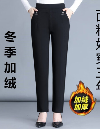 61020265品质精选旗舰官方店春秋加厚裤子高腰弹力妈妈裤子女