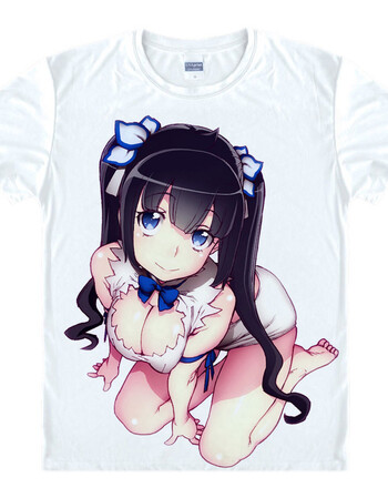 在地下城寻求邂逅是否搞错了什么 赫斯缇雅 动漫周边服装短袖t恤4 06