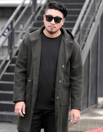 40岁胖男人穿衣搭配,40岁的胖男人穿衣搭配 大码毛呢大衣男中长款冬季加肥加大男士呢子风衣胖子毛呢外套男潮 连
