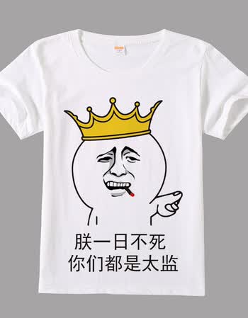 暴走漫画t恤 短袖男女情侣恶搞笑金馆长表情包带文字内涵段子班服 04