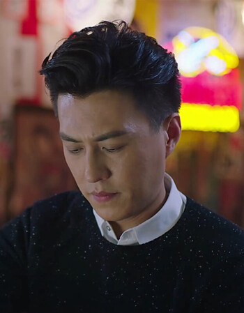 宏扬贺函靳东同款儒雅男士毛衣 明星圆领山羊绒衫黑色点子纱外套 灰色