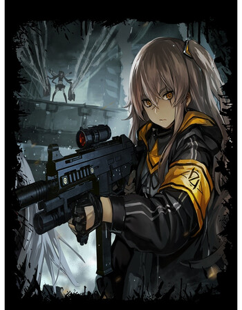 珂梵图少女前线周边二次元枪娘萝莉t恤男装大码童装长袖/短袖高清印花