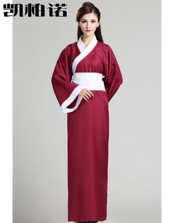 柳岩美女cosplay大金色箭袖古装年v美女女扮男舞台汉服酒侠客白边x热红色舞侠客短裙图片