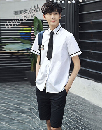 jk制服短袖衬衫校服套装学院风韩国高中学生初中生演出服大合唱服