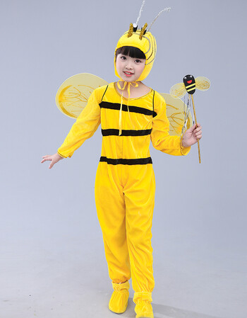 五一六一儿童节动物卡通舞蹈服小蜜蜂人偶童话剧幼儿园节日演出服qss