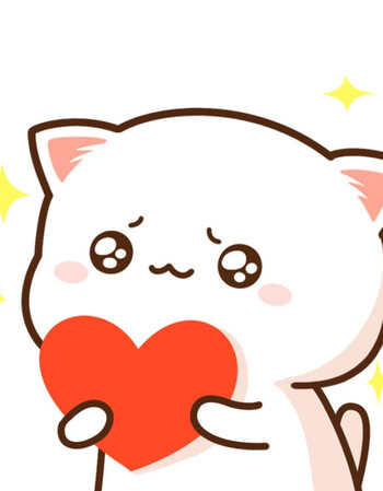 珂梵图蜜桃猫情侣装t恤衣服微信qq表情包图案可爱礼物图片