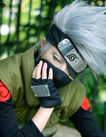 春秋新品火影忍者 卡卡西面罩 卡卡西cos面罩 口罩 cosplay用具