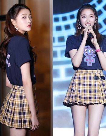 闺蜜装上衣短裙两件套夏00后学院风少女夏季套装女学生小清新高腰 体