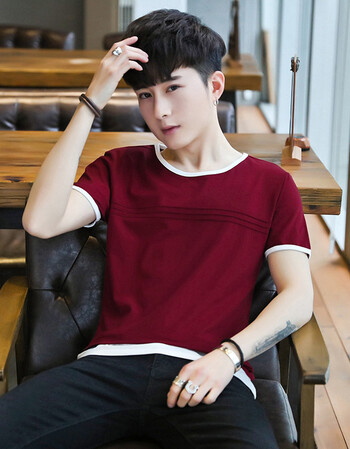 南极人13岁男孩子夏季新款短袖15-16-17青少年t恤男初中学生韩版帅气