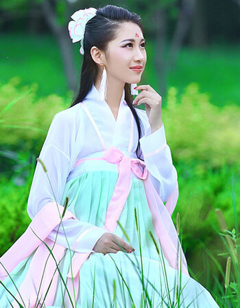 2018新品古典舞演出服女飘逸中国风现代水袖舞蹈汉服襦裙仙女古装服装