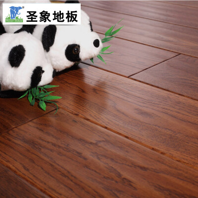 圣象地板三層實木復合地板多層實木客廳地暖臥室木地板15mm 拿鐵橡木NK8562全包價