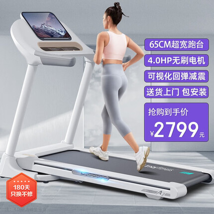 佑美（YOU MEI）【家用高性价比】佑美A7跑步机家庭家用可折叠智能高端走步机降噪 【15.6吋彩屏单功能】-65CM跑台