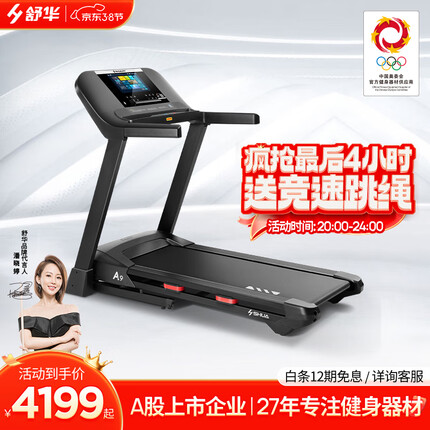 舒华（SHUA）跑步机家庭用 折叠跑步机减震走步机 健身房专业运动健身器材 SH-T9119T【10.1吋触控彩屏】