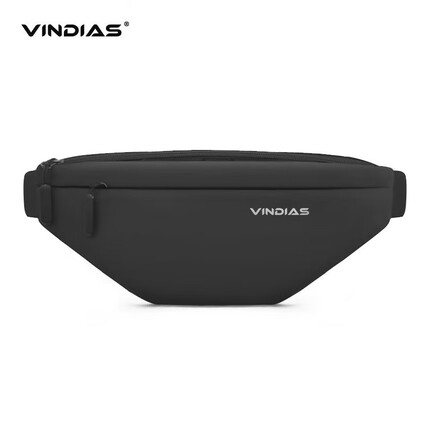 VINDIAS MB600 單肩斜挎包 胸腰包 小背包 休閑運動包 黑色