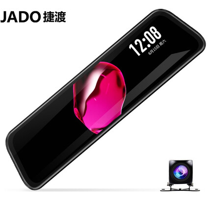 捷渡（JADO）行车记录仪2K高清夜视1440P 10英寸全屏前后双录流媒体G820倒车影像24h停车监控+32G卡套餐