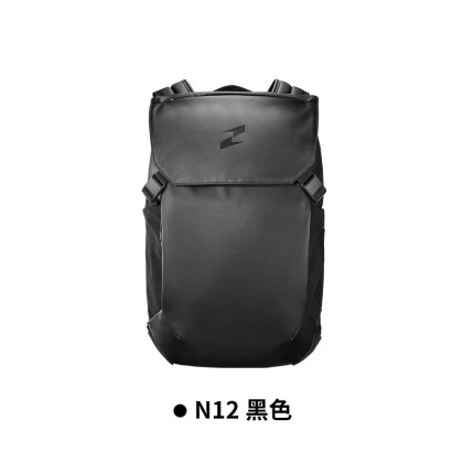 探迹者N12商务双肩包男士通勤背包书包电脑包2023新款 N12-黑色 基础款