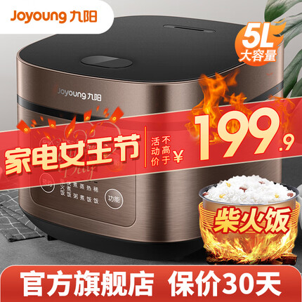九阳（Joyoung） 【肖战推荐】电饭煲家用5L大容量电饭锅多功能大功率厚釜内胆饭锅5-8-10人 50FZ821【升级5L大容量柴火饭】