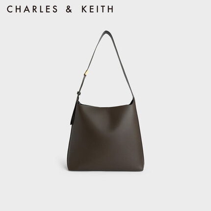 CHARLES&KEITH大容量通勤子母单肩包托特包包女包女士生日礼物CK2-40270966-1 Dark Moss深苔绿色 L