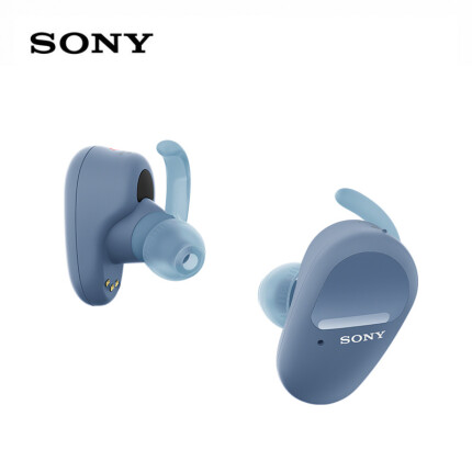 索尼（SONY）WF-SP800N 真无线降噪 活动耳机 撑稳重高音 跑步健身 IP55防汗防水 蓝色