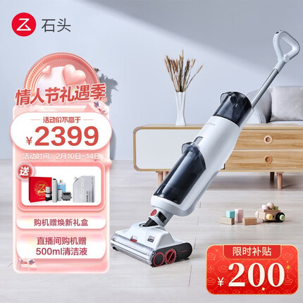 石头（roborock）智能双刷洗地机U10 吸拖洗一体机家用扫地拖地机吸尘器无线智能电动拖把 石头重磅新品U10 WD1S1A