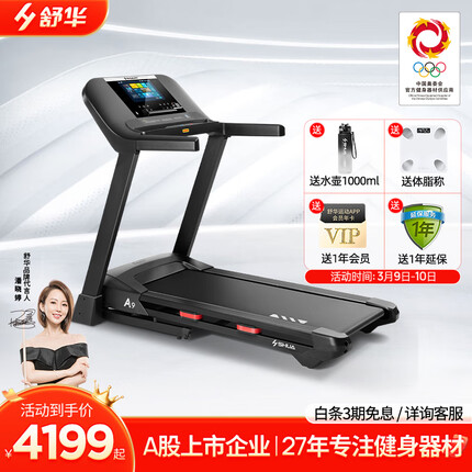 舒华（SHUA）SH-T9119T 10.1英寸彩屏家用可折叠智能跑步机 室内运动健身器材