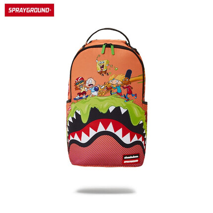 SprayGround2022新款设计潮流个性电脑包尼克卡通联名双肩背包男女学生学生书包情人节礼物