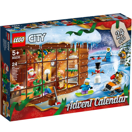 乐高(LEGO)积木 城市组City2019年圣诞倒数日历5岁+ 60235 儿童玩具 男孩女孩生日礼物 9月上新