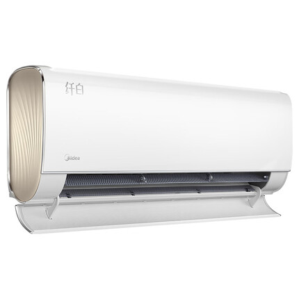 美的(Midea) 新一级 纤白 1.5匹 智能家电 变频冷暖 壁挂式空调挂机 舒适无风感 KFR-35GW/N8MWA1