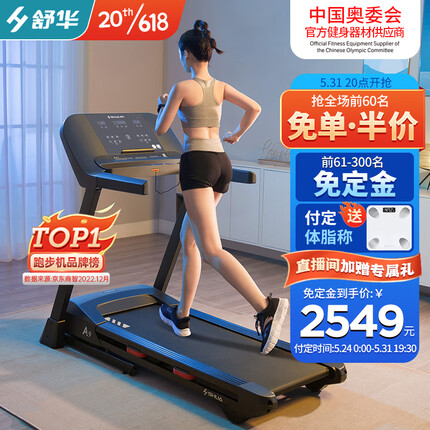 舒华（SHUA）跑步机家庭用可折叠跑步机减震走步机 健身房专业运动健身器材 【78%客户选择】SH-T9119P-H1