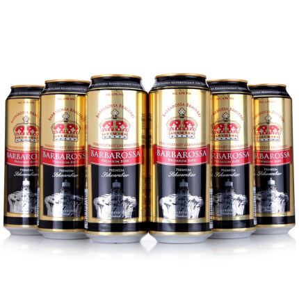德国进口 凯尔特人（Barbarossa） 黑啤酒 500ml*6