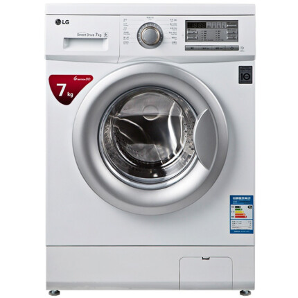 LG WD-HH2431D 7公斤直驱DD变频滚筒洗衣机 44CM超薄 智能手洗模式 高温洗涤 (白色)