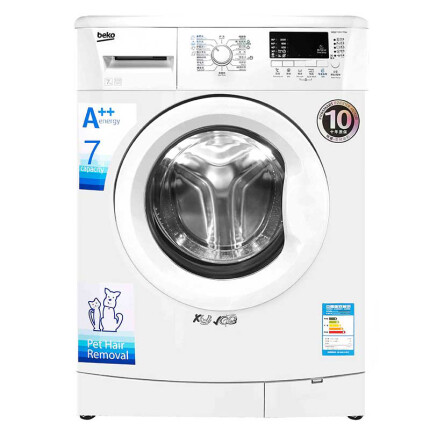 倍科（BEKO）WCB 71231 PTLI 7公斤全自动变频滚筒洗衣机 欧洲进口电机 祛除宠物毛发