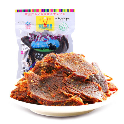 可可西里精品藏牦牛肉干五香250g 青海西藏特产 休闲零食