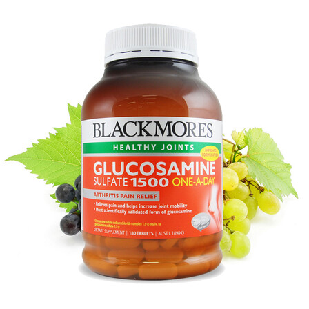 澳洲blackmores澳佳宝氨糖维骨力氨基葡萄糖胺1500mg180粒 关节灵1瓶