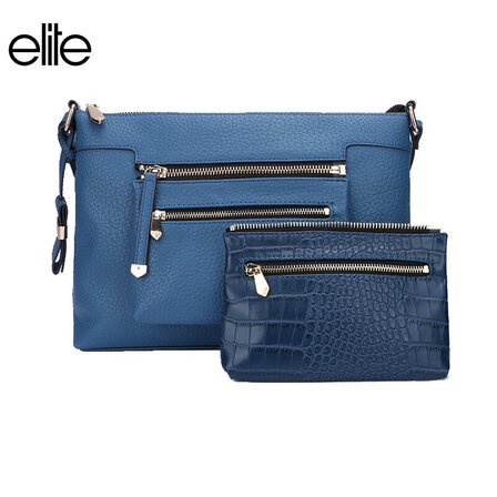 Elite法国包包 轻奢女包 青春优雅 鳄鱼纹简约斜