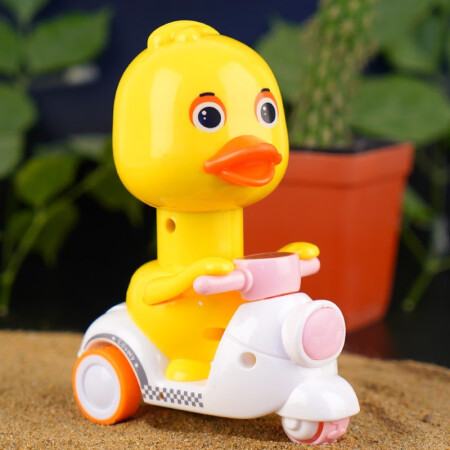 按压回力儿童玩具车男孩女孩宝宝1-2-3岁小孩小鸭子摩托汽车 2008-61萌萌鸭按压车(混发1个)