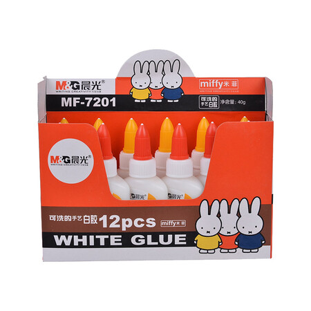 晨光可水洗白胶40g MF7201 12只/盒（单位：盒）