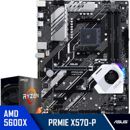 华硕华硕primex570p主板amd锐龙5r55600xcpu处理器板u套装cpu主板套装